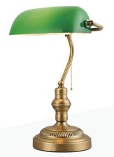 Lampada da tavolo vintage, tipo ministeriale, attacco E27