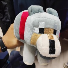 35CM Big Wolf Minecraft Plush Doll Soft Stuffed Animal Toy Kids Xmas Gifts NEW