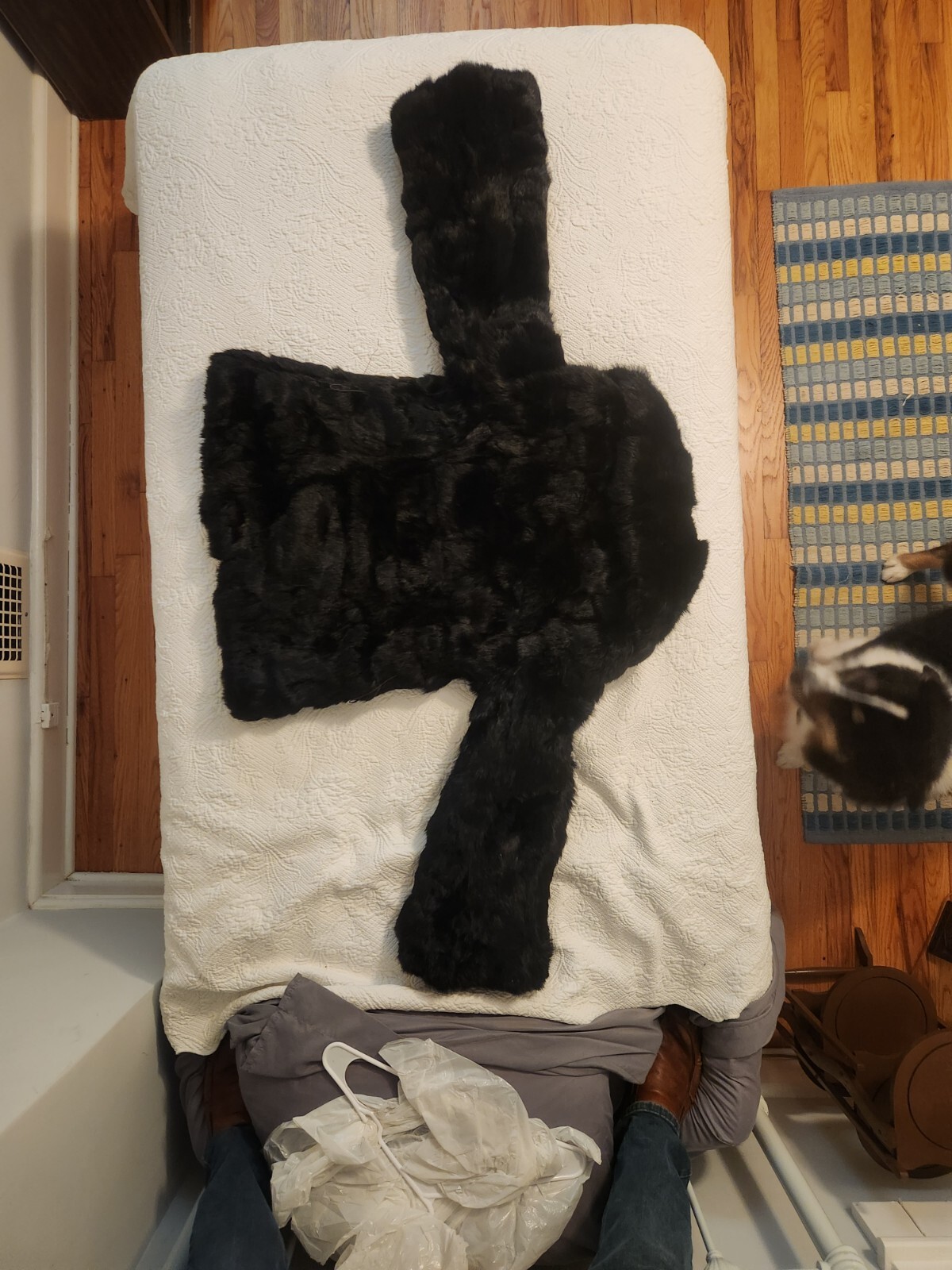 Vintage Genuine Rabbit Fur Coat