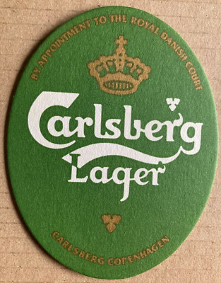CARLSBERG LAGER BIER BAR GETRÄNKE MATTE UNTERSETZER