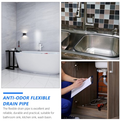 Wash Basin Drain Pipe Bathtub Kitchen Sink Siphon Bathroom Washbasins