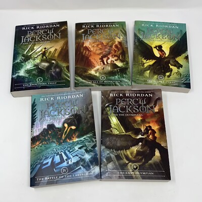 Percy Jackson and the Olympians Series Set 1-5 Rick Riordan 1 2 3 4 5 Paperback
