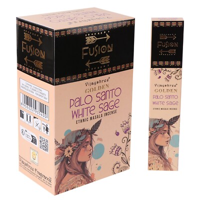 Golden Räucherstäbchen Palo Santo White Sage 15g Duft für Meditation&Yoga