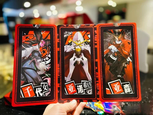 2024 Pizza Hut P5X Persona 5 Figuren Happy Meal Spielzeug Abzeichen Poker Kartenständer - Bild 15 von 20