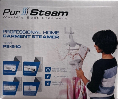 PurSteam Garment Steamer PS-910 Heavy Duty Powerful Fabric Steamer  Fabric Brush