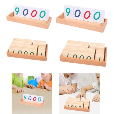 Number Cards Learning Toys Counting Toys with Box for Kids Nursery Infant
