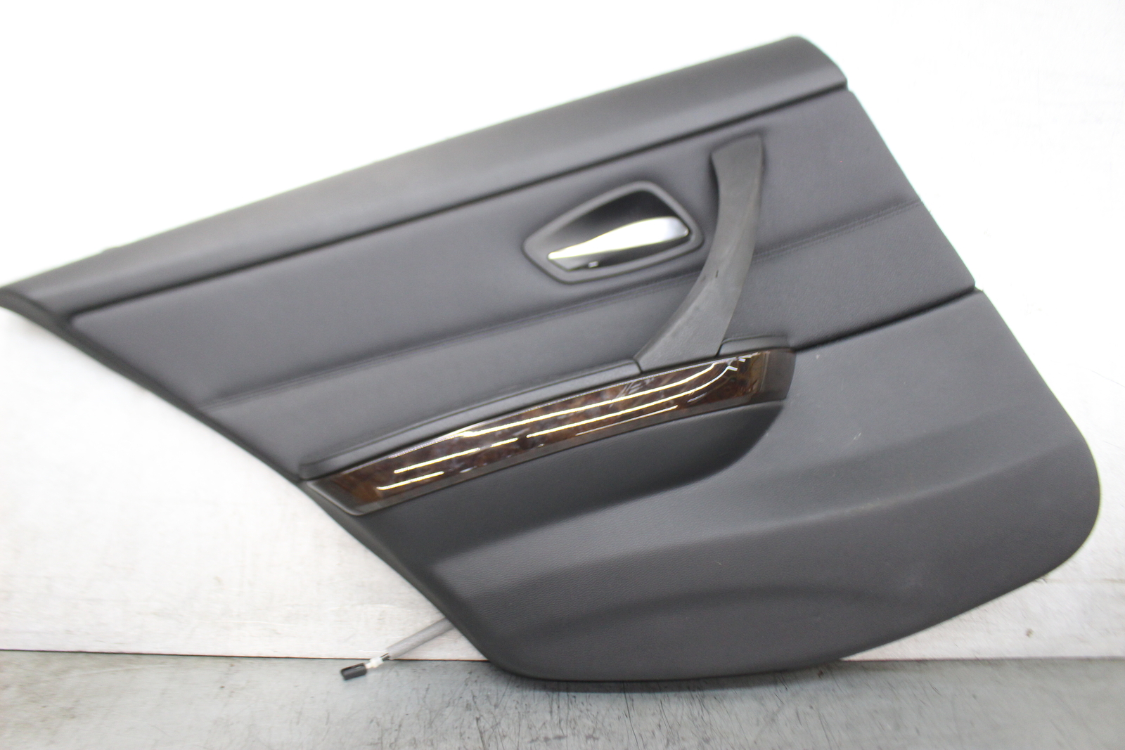 BMW OEM E90 SEDAN REAR LEFT BEIGE DOOR PANEL VINYL CARD BLACK LM15 | eBay