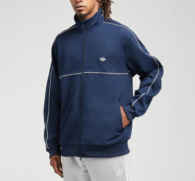 Adidas Originals Samstag Track Top Jacket Sz Small ED7461 Night Indigo Navy  | eBay