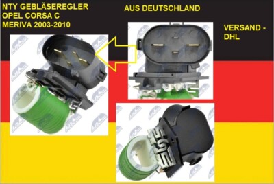 NEU NTY GEBLÄSEREGLER für OPEL CORSA C , MERIVA 2003-2010 aus Deutschland