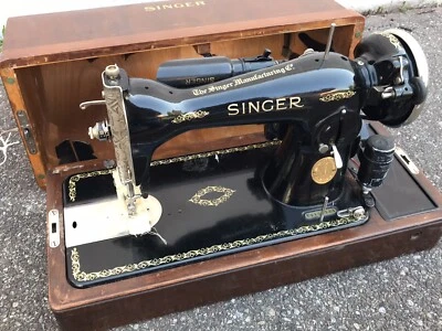 Machine à Coudre SINGER 169/169B - Vintage, Socle Bois SIMANCO - POUR PIÈCES