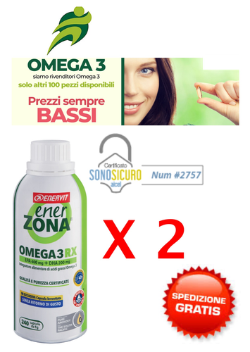 Enerzona Omega 3 RX 240.cps da 1g 2 FLACONI scad. 2023. | eBay