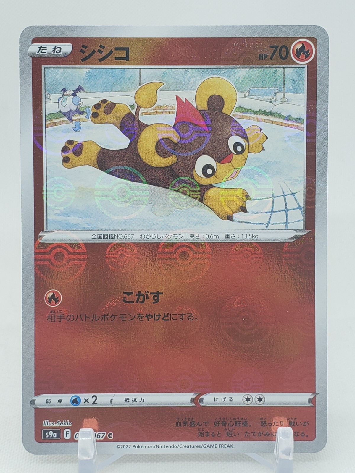 Litleo Reverse Holo 15/67 S9a Battle Region Japanese Pokemon Card US SELLER