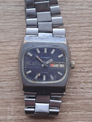 Vintage Watch Slava Automatic Watch Soviet Union Made in USSR