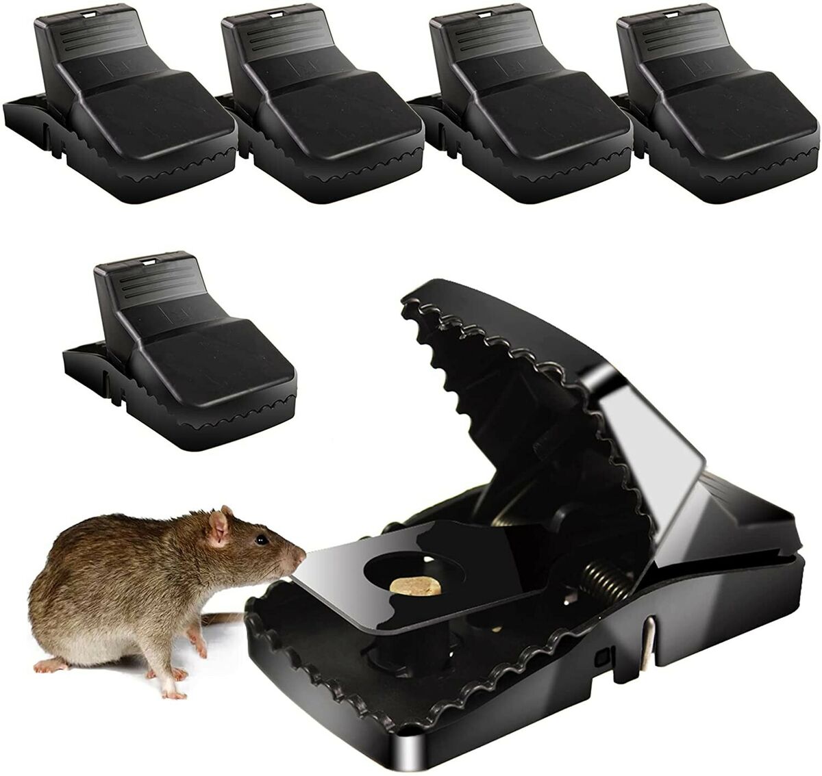 ZFULV Mouse Trap,Reusable Rat Traps Indoor Or Outdoor,High Sensitivity（6  pack）