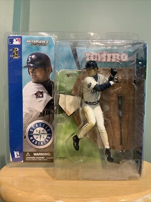 Ichiro Suzuki McFarlane Home Uniform Seattle Mariners MLB Series 1 MIP 2002