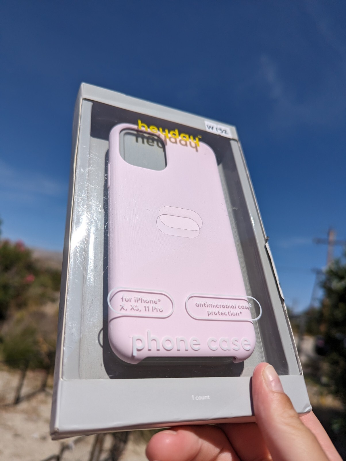 Heyday Soft Pink Pastel Silicone Phone Case for iPhone 11 Pro, X, XS - Open Box