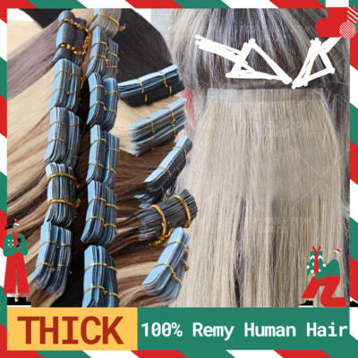 Tape In Haar Extensions Echthaar Haarverlängerung HUMAN Remy Hair CLEARANCE 150g