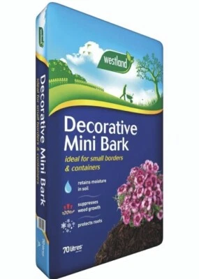 WESTLAND Bark DECORATIVE MINI BARK 70L Bag GARDEN BIGGEST BARK SELLER ON EBAY