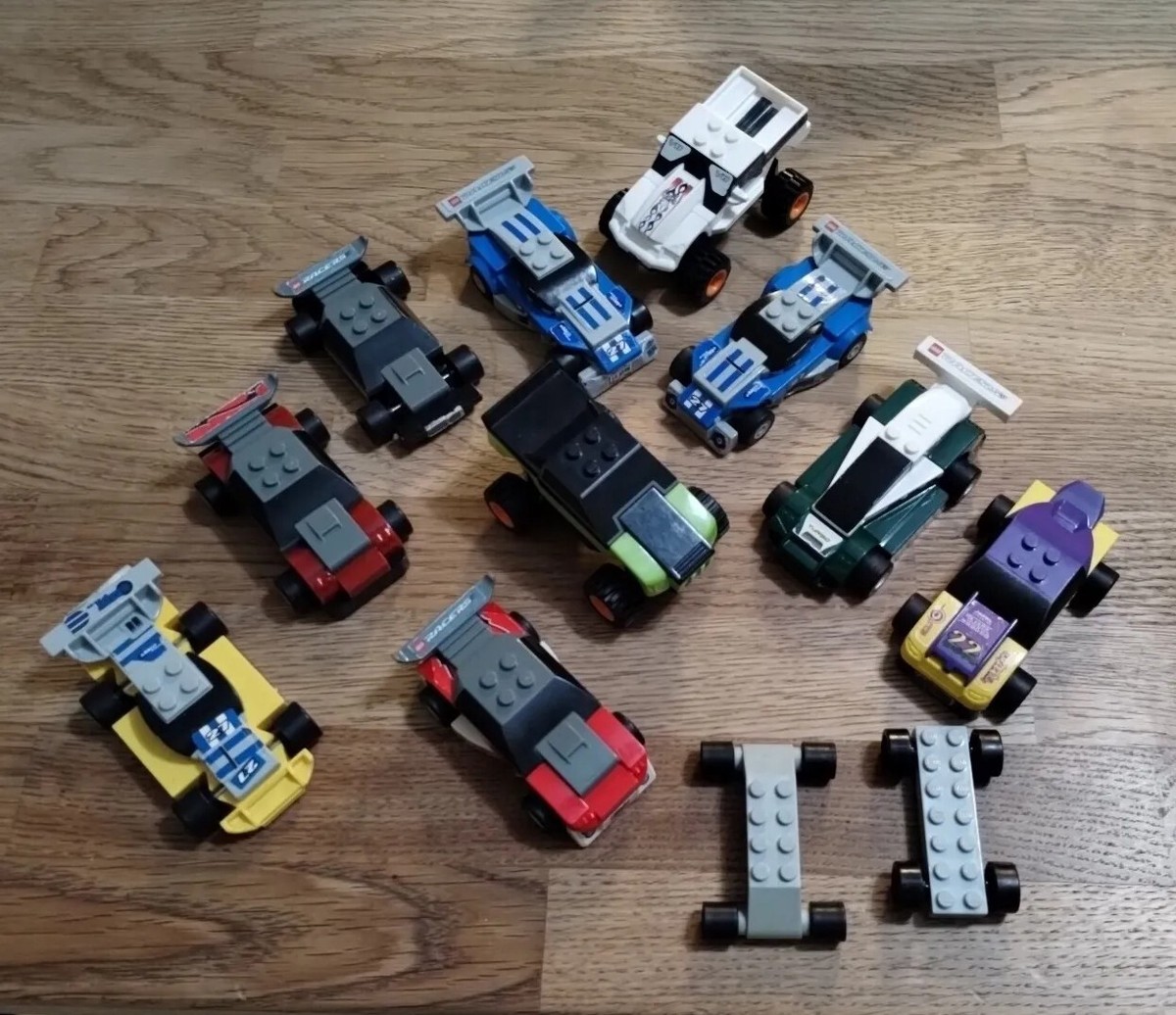 10 Lego McDonalds Happy Meal Toys Licensed Racers Cars Lot General