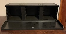 VTG CASE LOGIC 30 CD Hard Plastic Storage Rack Wall Mountable Case Logic w/Door