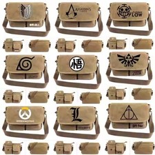 Bolso Mensajero de Hombro Mochila Lona The Legend of Zelda Trifuerza Alada