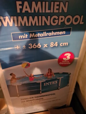Intex Frame Pool Set  366 X 84 cm mit 2 Sandfiltern und viel Zubehör