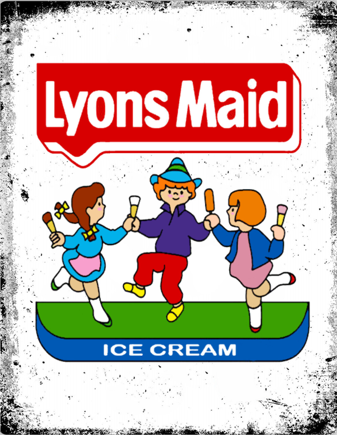 Lyons Maid Ice Cream Metal Lolly Advertising Retro Vintage Kitchen Cafe