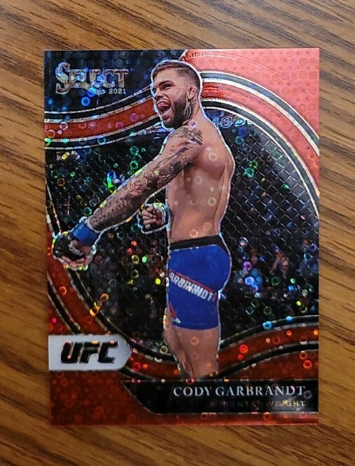 2021 CODY GARBRANDT PANINI SELECT UFC Octagonside Red Disco 129/199