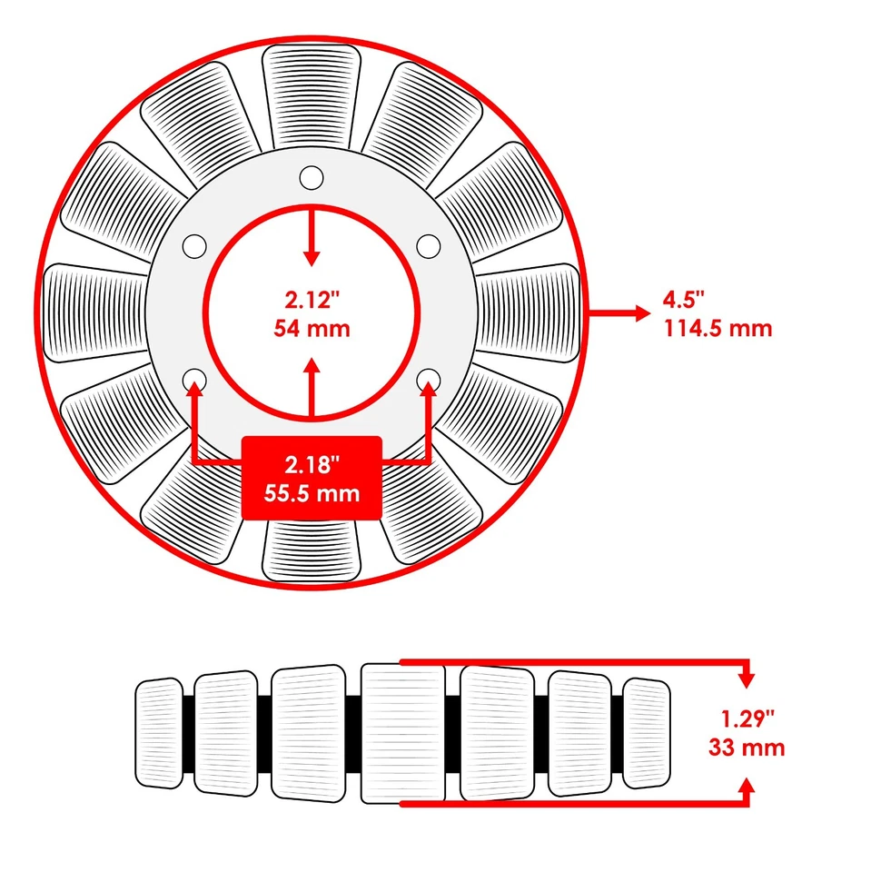 Estator y regulador rectificador para Honda VF700S VF750S VF1100S V45 V65 Sabre Foto 2 de 4