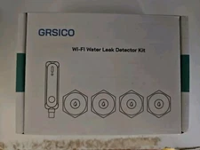 GRSICO Wi-Fi Water Leak Detector Kit 4 Pack - Open Box, Never Used