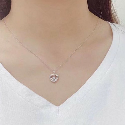 Creative Cubic Zircon Women 925 Silver Filled Necklace Pendant Wedding Jewelry - Picture 24 of 30