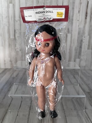 Fibre Craft Indian Doll 13  No 3045 Nude With Shoes 1980s