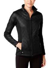 Ideology Id Warm Women's Colorblocked Quilted Jacket (noir, X-small)