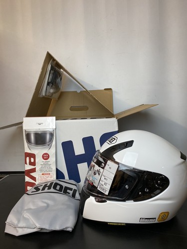 Shoei QWEST/RYD Plain White Motorcycle 