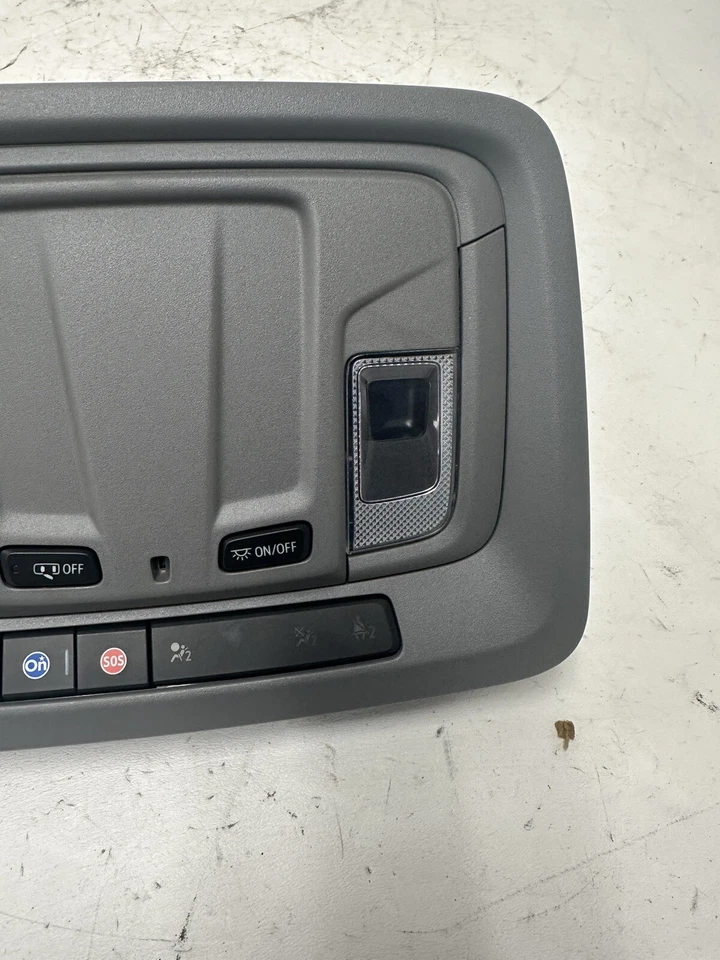 2019 2020 Chevy Silverado GMC Sierra Gray Front Roof Console 1500 2500 3500 OEM - Image 4 of 4