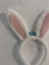 Nuevo con etiquetas Diadema Orejas de Conejo de Pascua Crema Rosa Difuso Adulto OS Orejas de Conejo Nueva Decoración