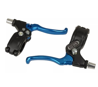 Dia-Compe Tech 77 LOCKING BMX bicycle brake levers lever set BLACK BLUE