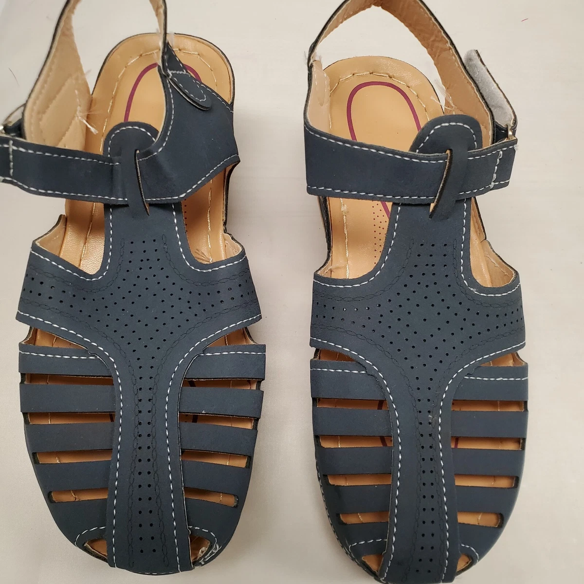 Orthopedic premium lightweight leather sandals clearance