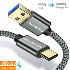 LONG 3FT USB-C to USB-A 3.0 Cable Type C 3.1 Fast Charging Data Transfer Cord