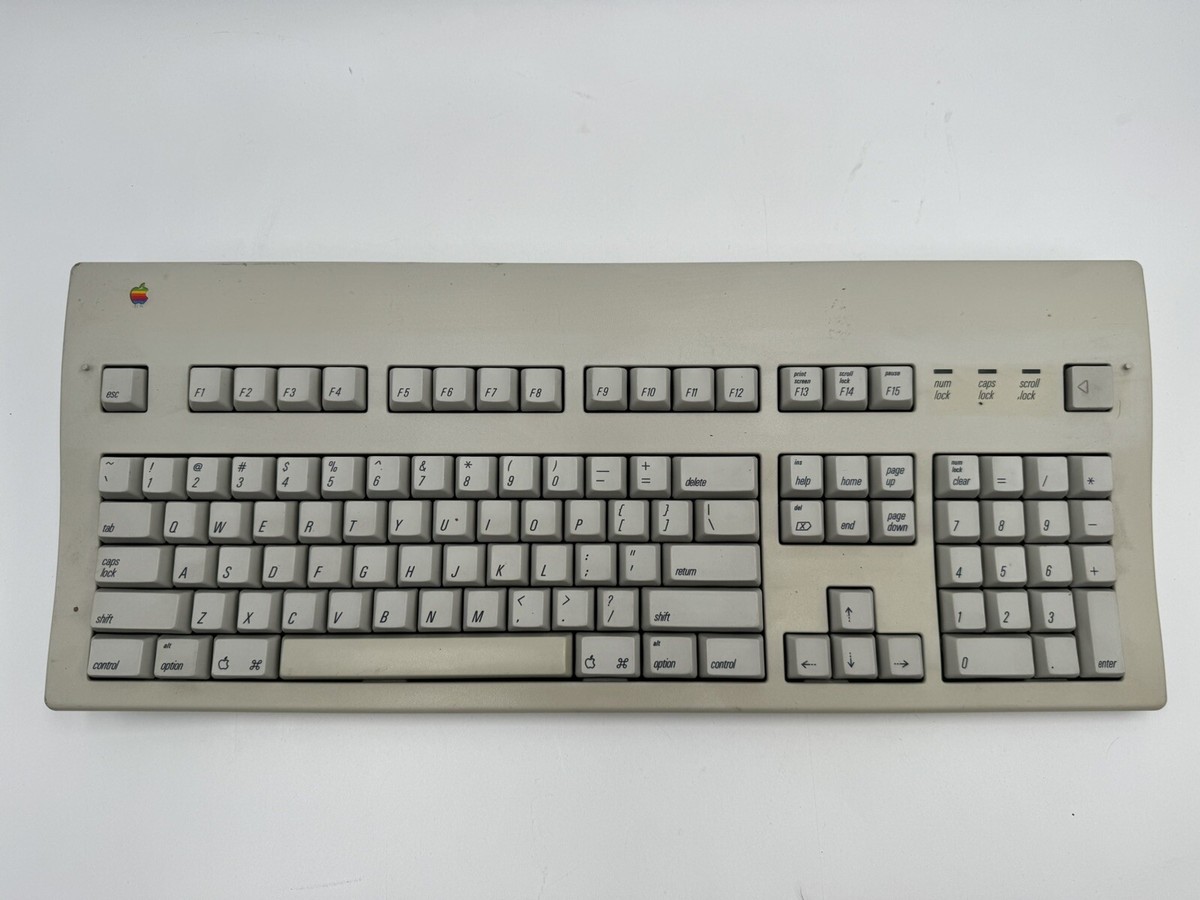Vintage Apple Extended Keyboard II Model M3501 Tested No Cable | eBay