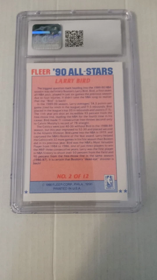 1990-91 Fleer All-Stars Complete Set #1 - 12 All Cards Graded. See Full Descript - Image 4 of 4