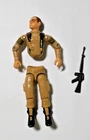 GI Joe Tan Grunt 1983 figure with gun, great condition but split