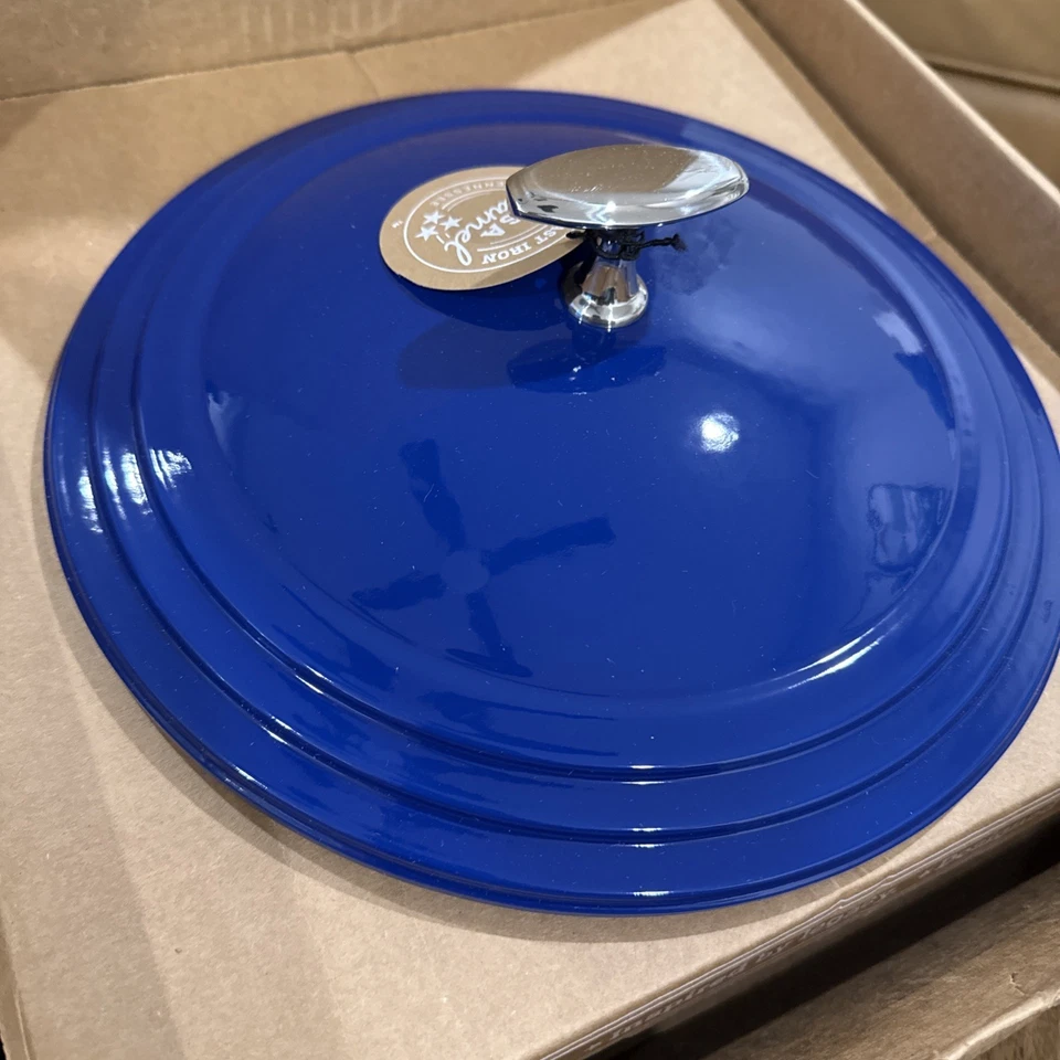 Genuine LODGE USA Enamel Cast Iron Dutch Oven US Made - Smooth Sailing 6 QT NWT - Image 4 of 4