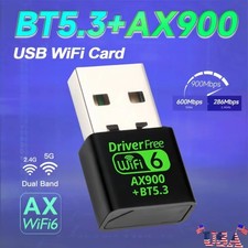 USB WiFi Bluetooth Adapter 600Mbps Dual Band 2.4/5Ghz Wireless Network Receiver