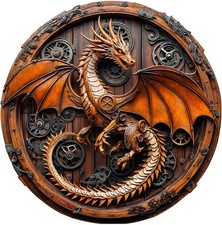 Wooden Puzzles for Adults - Mechanical Dragon Wooden Jigsaw Puzzle - Unique S...