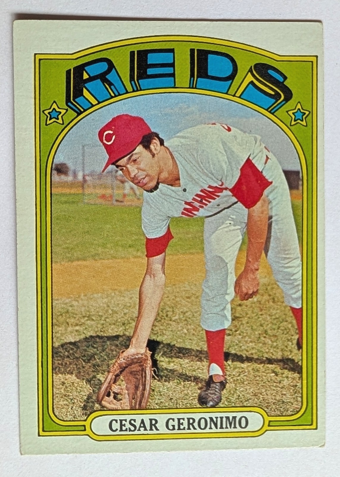 1972 Topps- Cesar Geronimo #719 (High #)- Cincinnati Reds- EX-NM