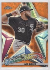 2022 Topps Chrome Logofractor Edition Orange Refractor 16/25 Jake Burger 0m4q