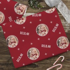 Personalized Holiday Photo Wrapping Paper Christmas Birthday Gift Custom
