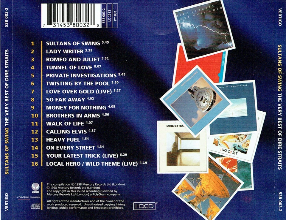 (2-HDCD) Dire Straits - Sultans Of Swing - The Very Best Of Dire Straits - Bild 2 von 3