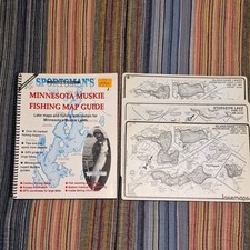 Sportsman's Connection Minnesota Muskie Fishing Map Guide with Lake Maps